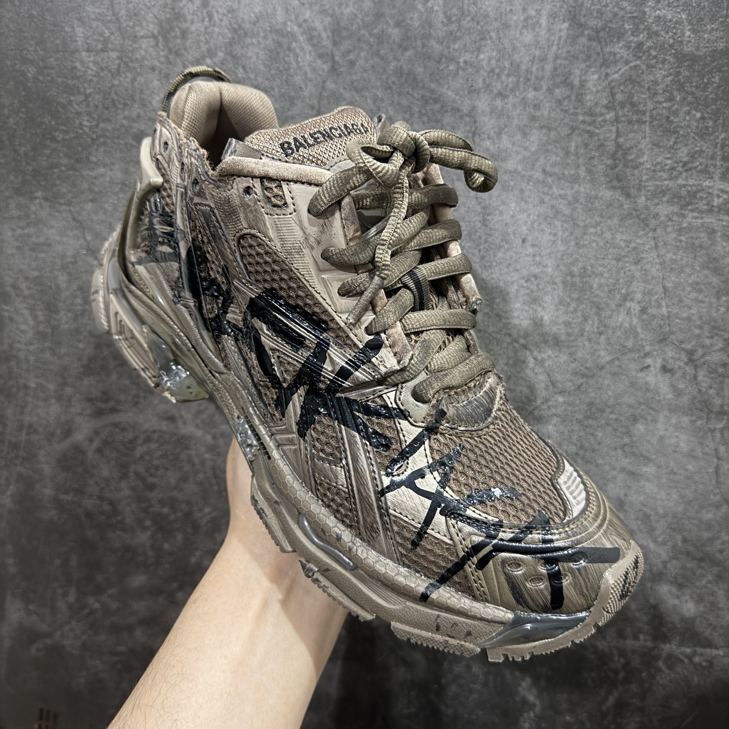 Balenciaga Runner Graffiti Sneaker  men's and women's sneakers