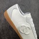 CHANEL 24SS Sneakers Flat Sole Lace-up Round Toe Quilted Style Versatile for all seasons 