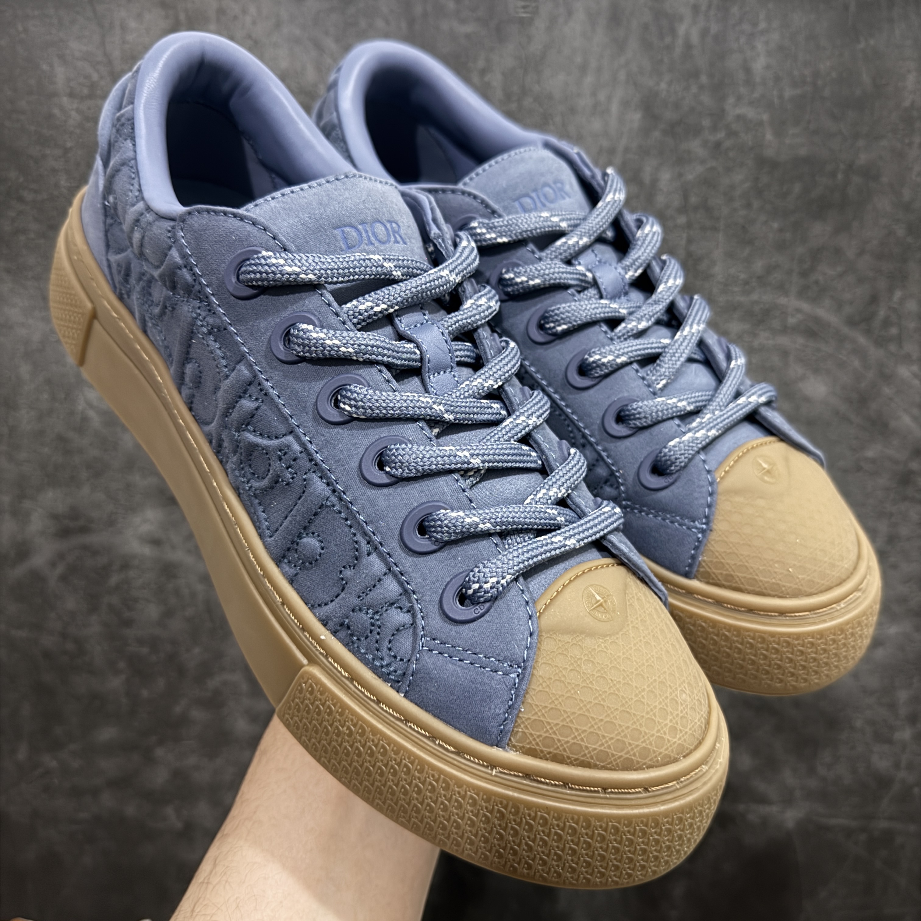 Stone Island x Dior B33 Tennis Do Cotton Men's Sneakers