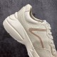 Gucci Rhyton Men's & Women's Athleisure Sneakers Ivory Leather Rhyton Vintage Gucci Logo 