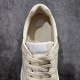 Gucci Rhyton Men's & Women's Athleisure Sneakers Ivory Leather Rhyton Vintage Gucci Logo 