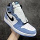 Air Jordan 1 Retro High OG 'University Blue' Men's & Women's Basketball Shoes 555088-134