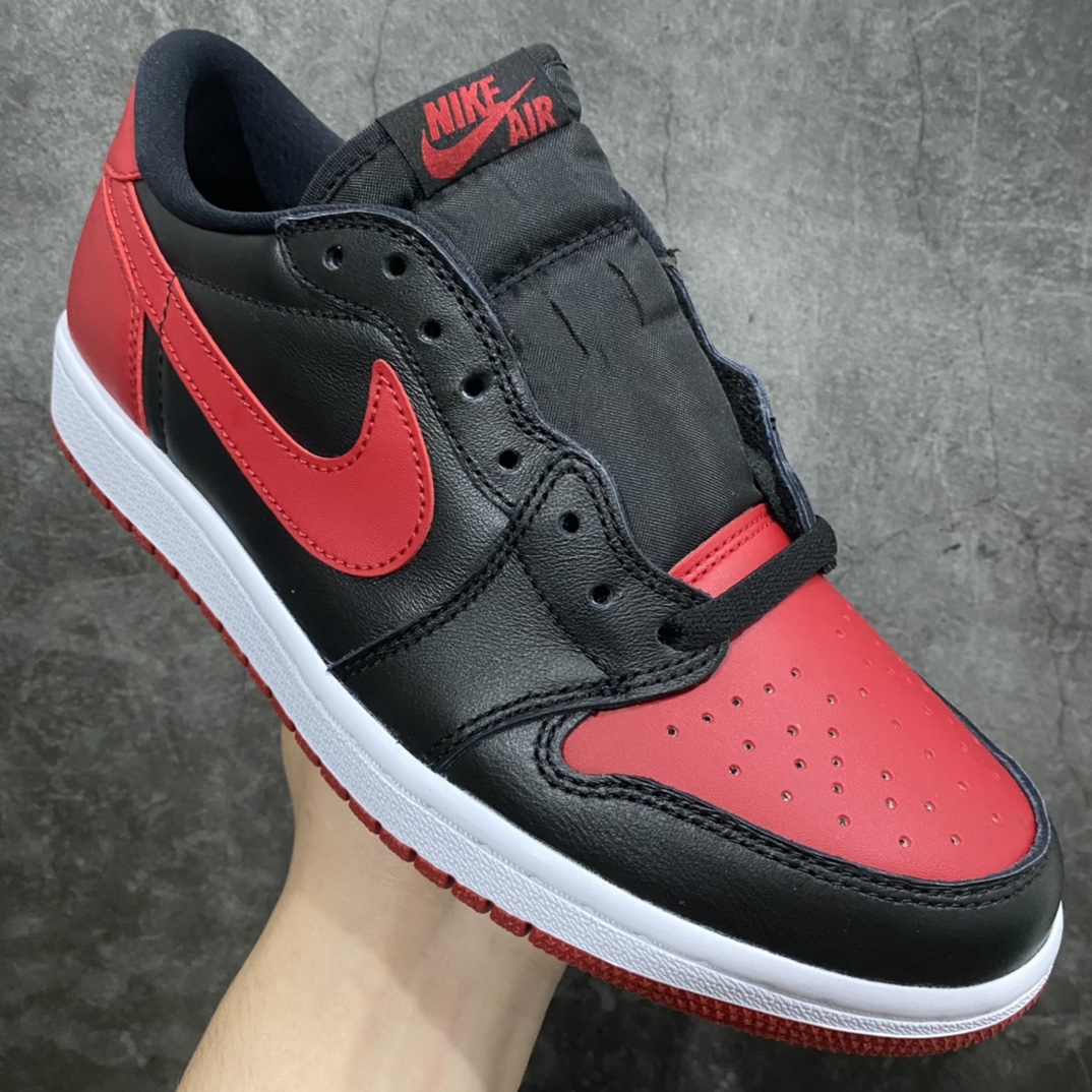 Air Jordan 1 Retro Low OG 'Bred' Men's Sneakers 705329 001