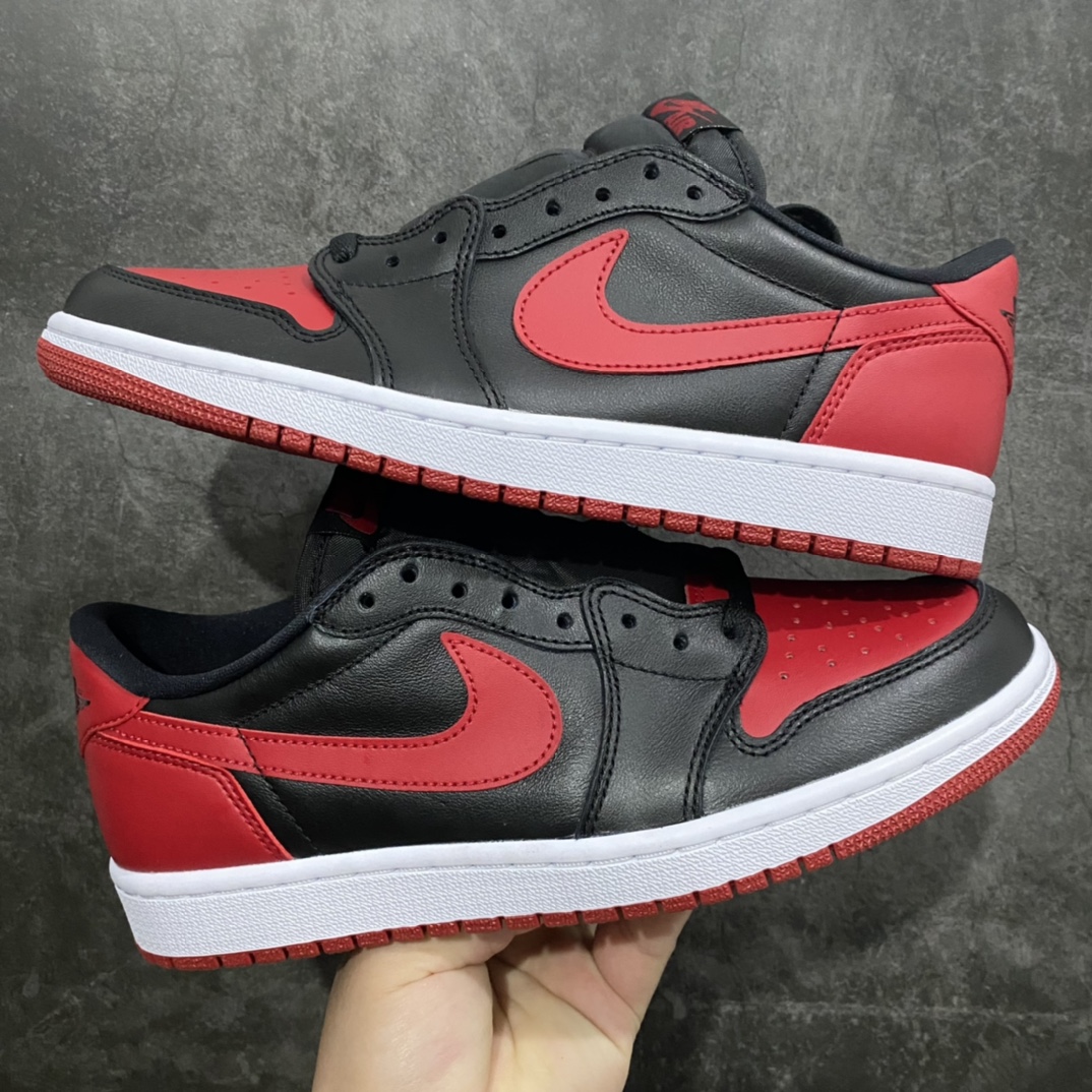 Air Jordan 1 Retro Low OG 'Bred' Men's Sneakers 705329 001