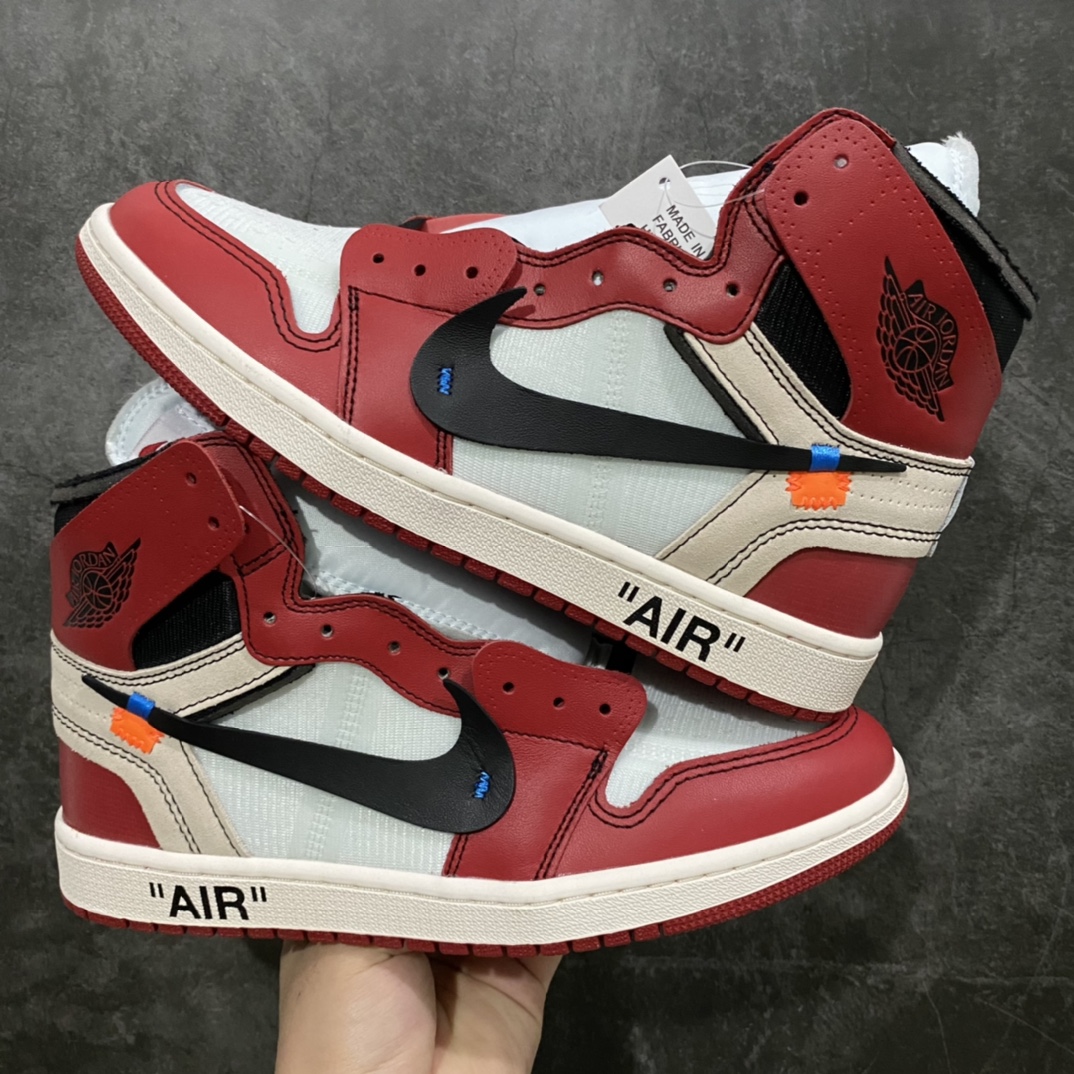 Off White x Air Jordan 1 Retro High OG Chicago Men's & Women's Basketball Shoe AA3834-101