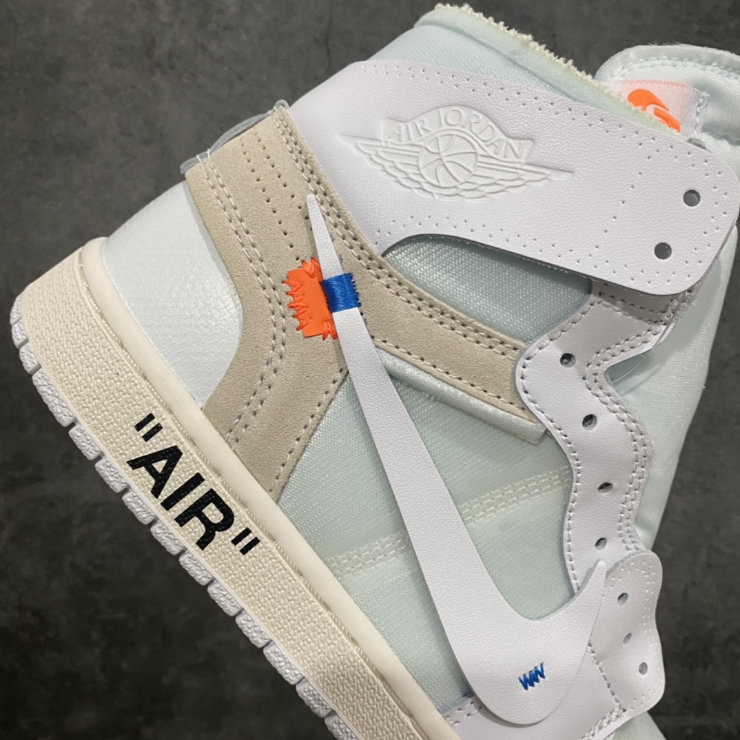 Off-White x Air Jordan 1 Retro High OG 'White' Men's & Women's Basketball Shoes AQ0818-100