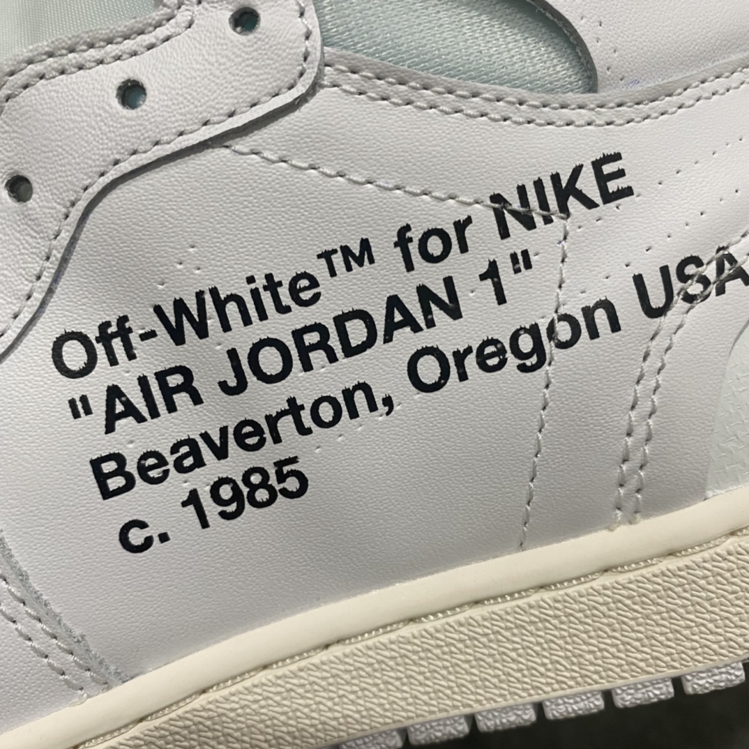 Off-White x Air Jordan 1 Retro High OG 'White' Men's & Women's Basketball Shoes AQ0818-100