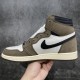 Travis Scott x Air Jordan 1 Retro High OG Mocha Men's & Women's Basketball Shoe CD4487-100