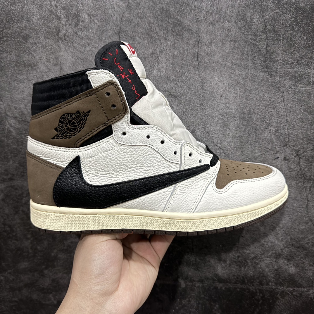 Travis Scott x Air Jordan 1 Retro High OG 'White Chocolate or Mocha 2.0' Men's & Women's Basketball Shoes CD4487-100