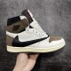 Travis Scott x Air Jordan 1 Retro High OG 'White Chocolate or Mocha 2.0' Men's & Women's Basketball Shoes CD4487-100