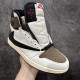 Travis Scott x Air Jordan 1 Retro High OG 'White Chocolate or Mocha 2.0' Men's & Women's Basketball Shoes CD4487-100