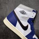 Air Jordan 1 AJ1 Retro High Scratch White-Blue-Black DH5485-100