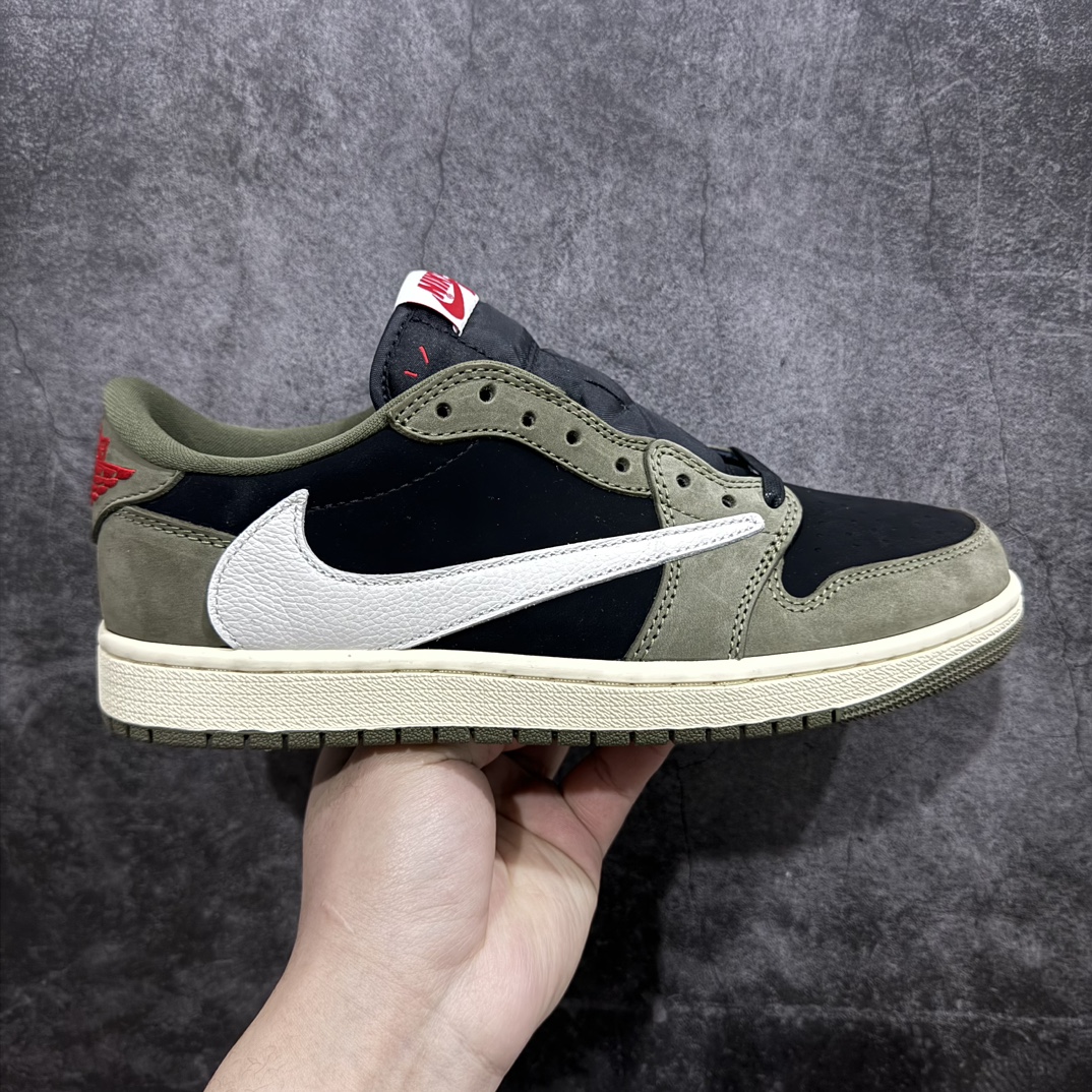 Travis Scott x Air Jordan 1 Low OG SP 'Black Olive' Men's & Women's Sneakers DM7866-002