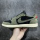 Travis Scott x Air Jordan 1 Low OG SP 'Black Olive' Men's & Women's Sneakers DM7866-002