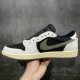 Travis Scott x Air Jordan 1 Retro Low OG SP 'Olive' Men's & Women's Sneakers DZ4137-106