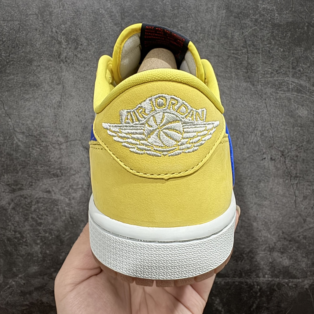 Travis Scott x Air Jordan 1 Retro Low OG SP Canary Men's and Women's Sneakers DZ4137-700