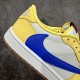 Travis Scott x Air Jordan 1 Retro Low OG SP Canary Men's and Women's Sneakers DZ4137-700