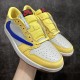 Travis Scott x Air Jordan 1 Retro Low OG SP Canary Men's and Women's Sneakers DZ4137-700