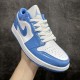 Nike Air Jordan 1 Low Legend Blue White Men's and Women's Sneakers FZ2138-114