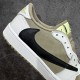 Travis Scott x Air Jordan 1 Low Golf 'Neutral Olive' Men's and Women's Sneakers FZ3124-200