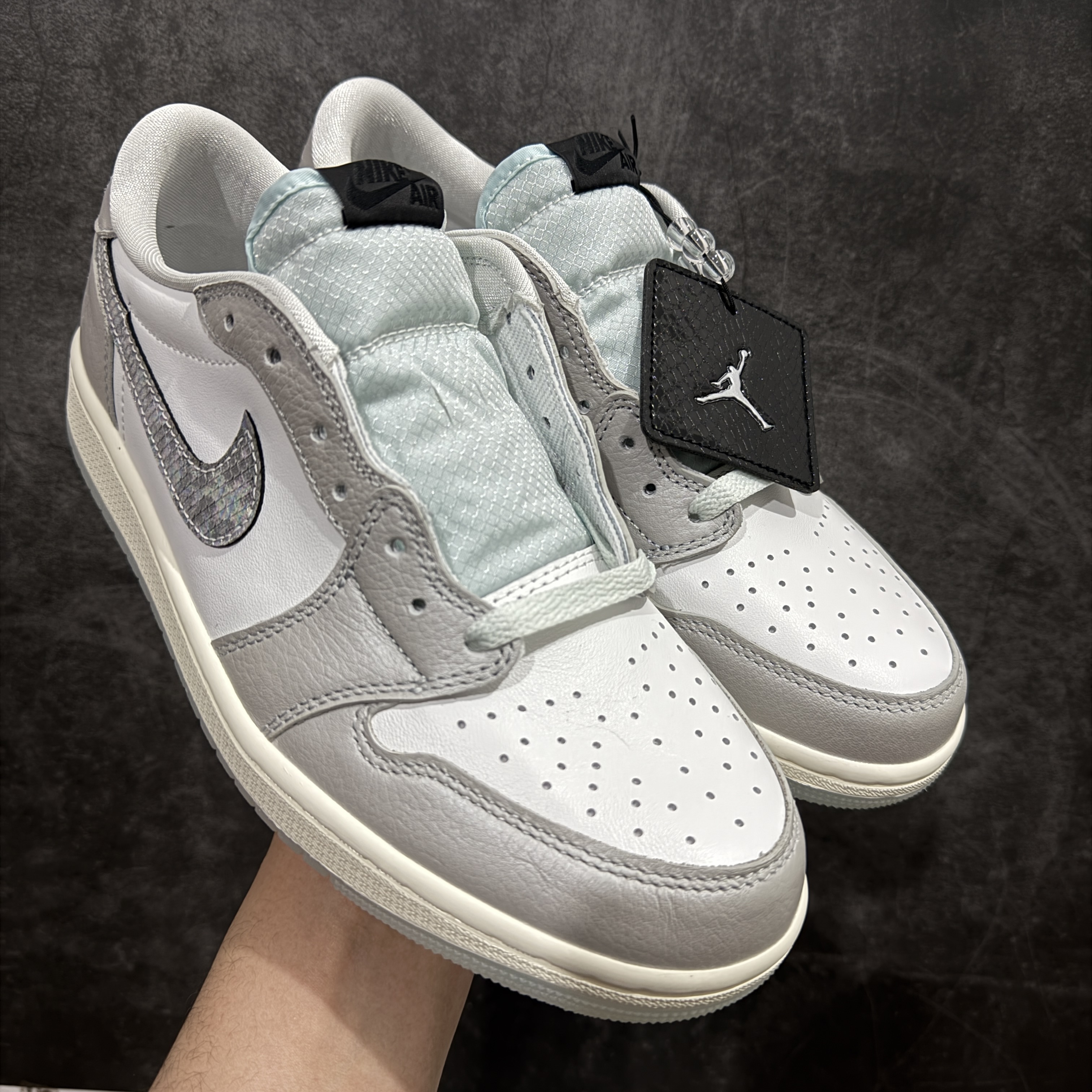 Nike Air Jordan 1 Low "Lunar New Year" 'Photon Dust' Men's & Women's Sneakers HF3144-100