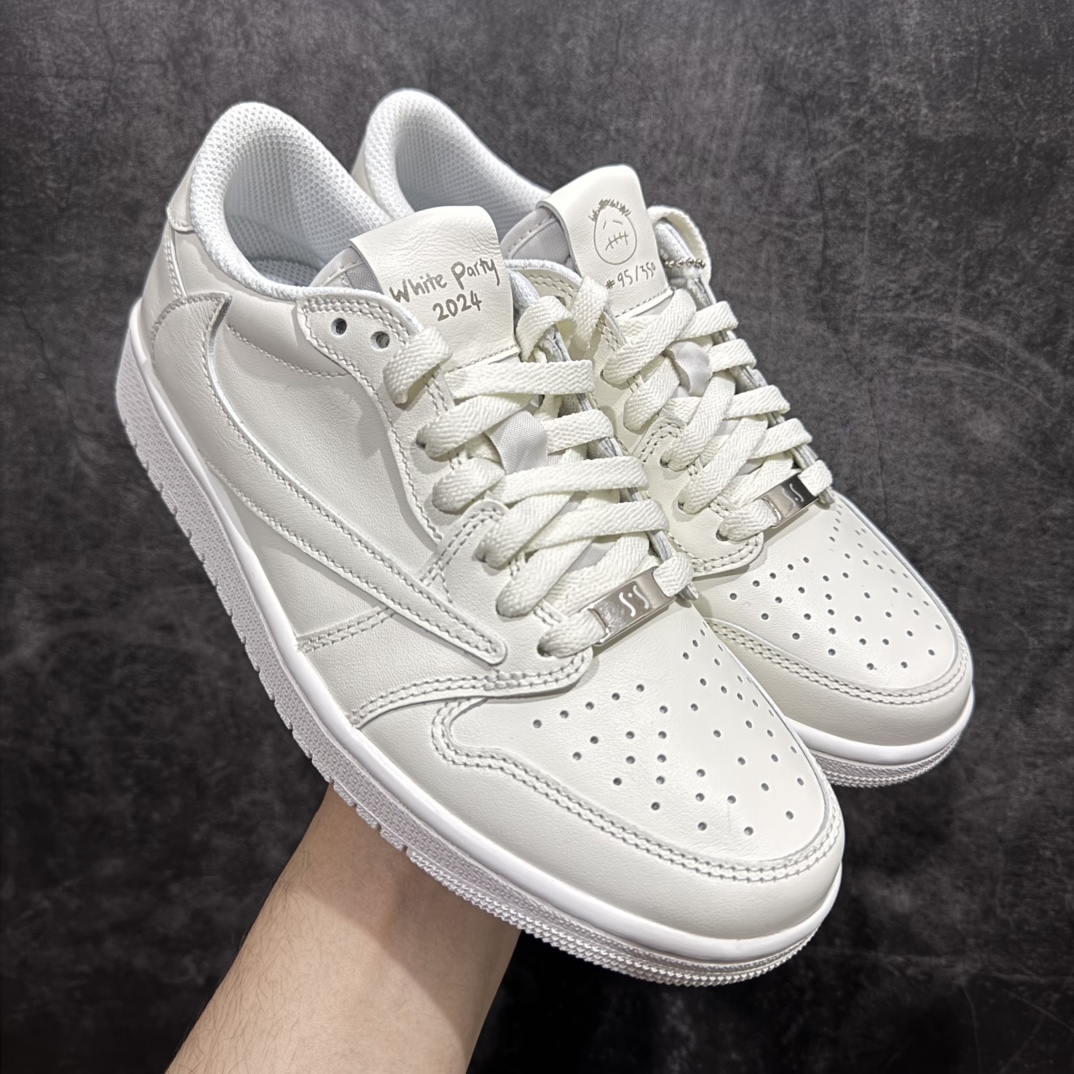 Travis Scott x Air Jordan 1 Retro Low OG SP 'Michael Rubin White Party' Friends & Family TD1228-111