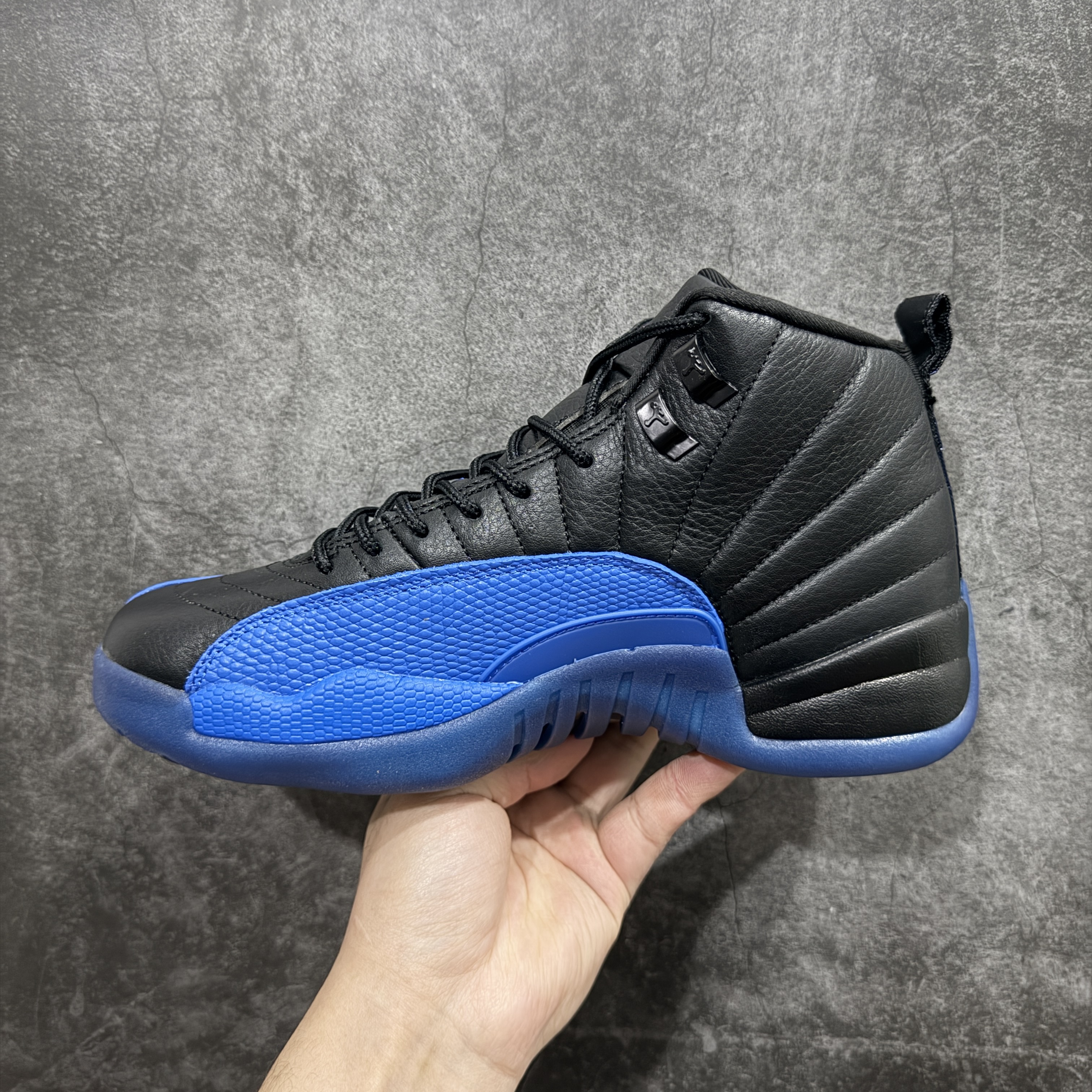 Air Jordan 12 Retro Black Game Royal Men's Basketball Shoes 130690-014