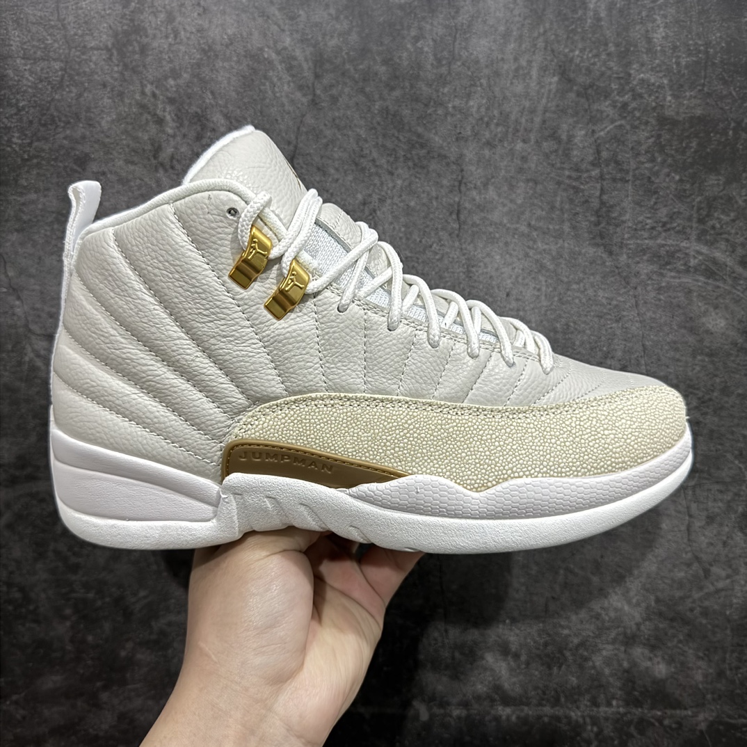 Air Jordan 12 Retro OVO White Men's Basketball Shoes 873864-102 