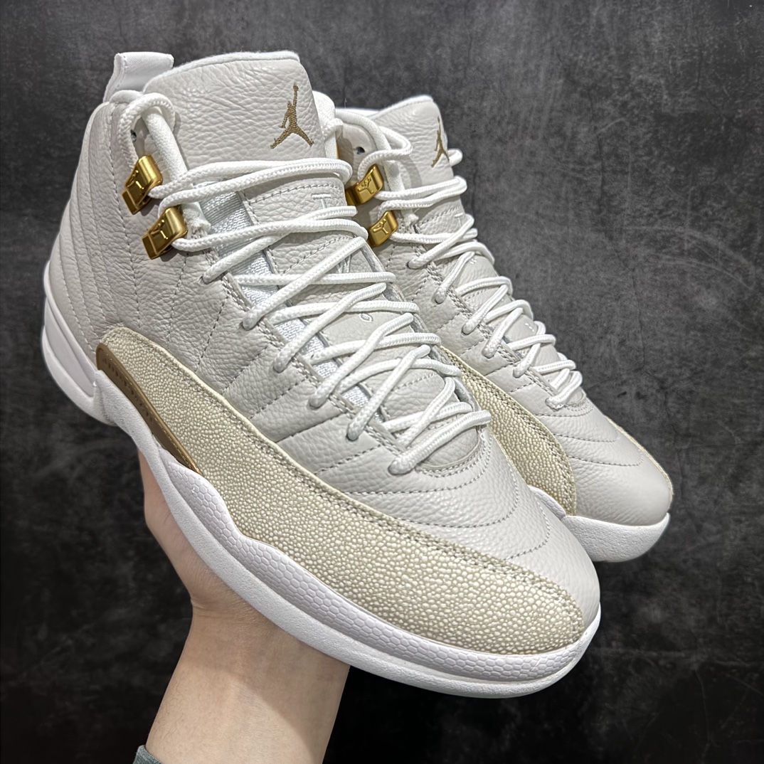 Air Jordan 12 Retro OVO White Men's Basketball Shoes 873864-102 