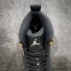 Air Jordan 12 AJ12 Retro Retro Basketball Shoes Men's Black & White Gold Buckle 130690-013