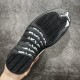 Air Jordan 12 AJ12 Retro Retro Basketball Shoes Men's Black & White Gold Buckle 130690-013