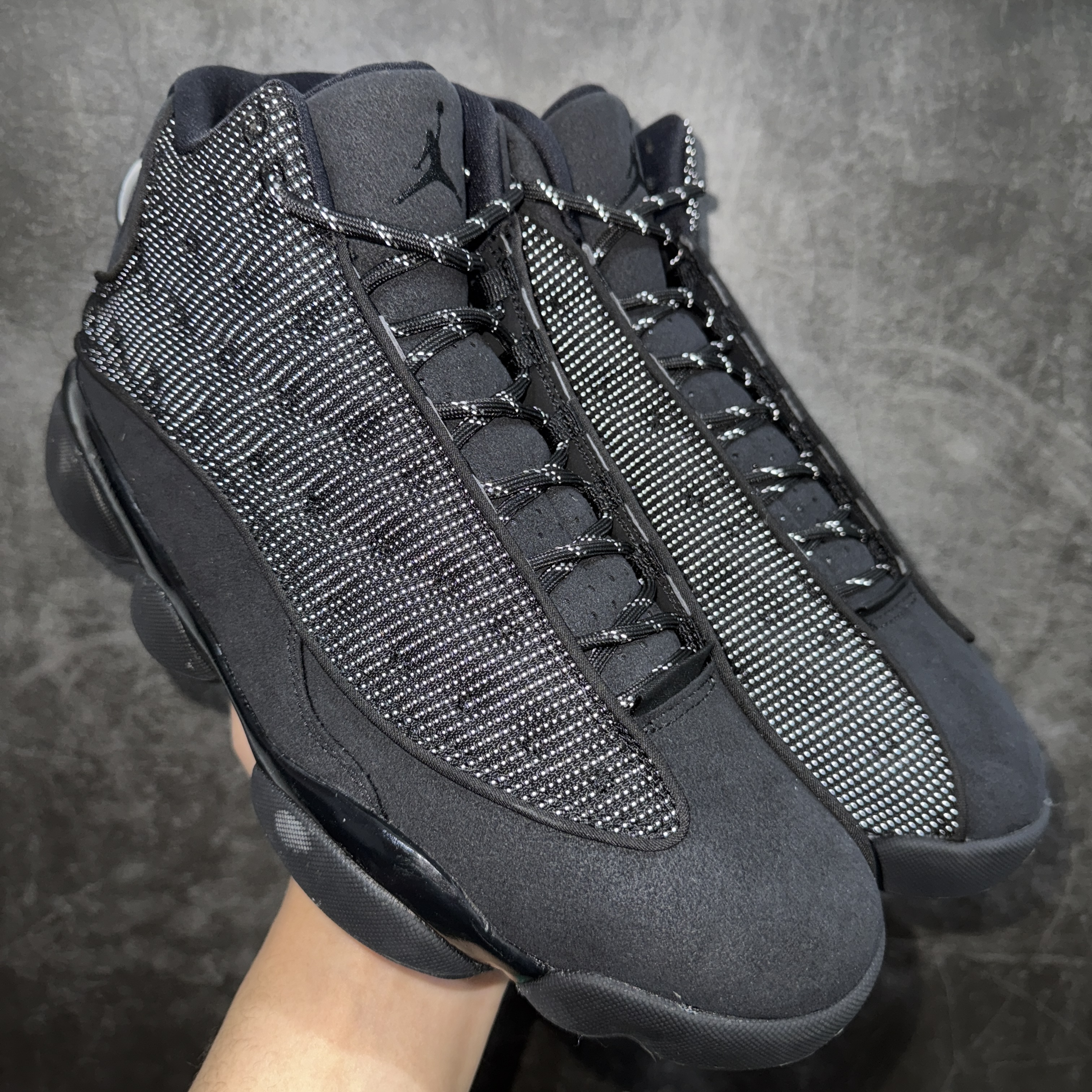 Air Jordan 13 Retro 'Black Cat' Men's Basketball Shoes 414571 011