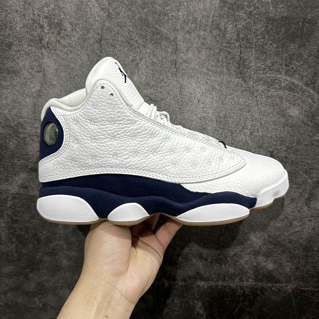 Air Jordan 13 'White and Midnight Navy' Men's Basketball Shoe 414571-140