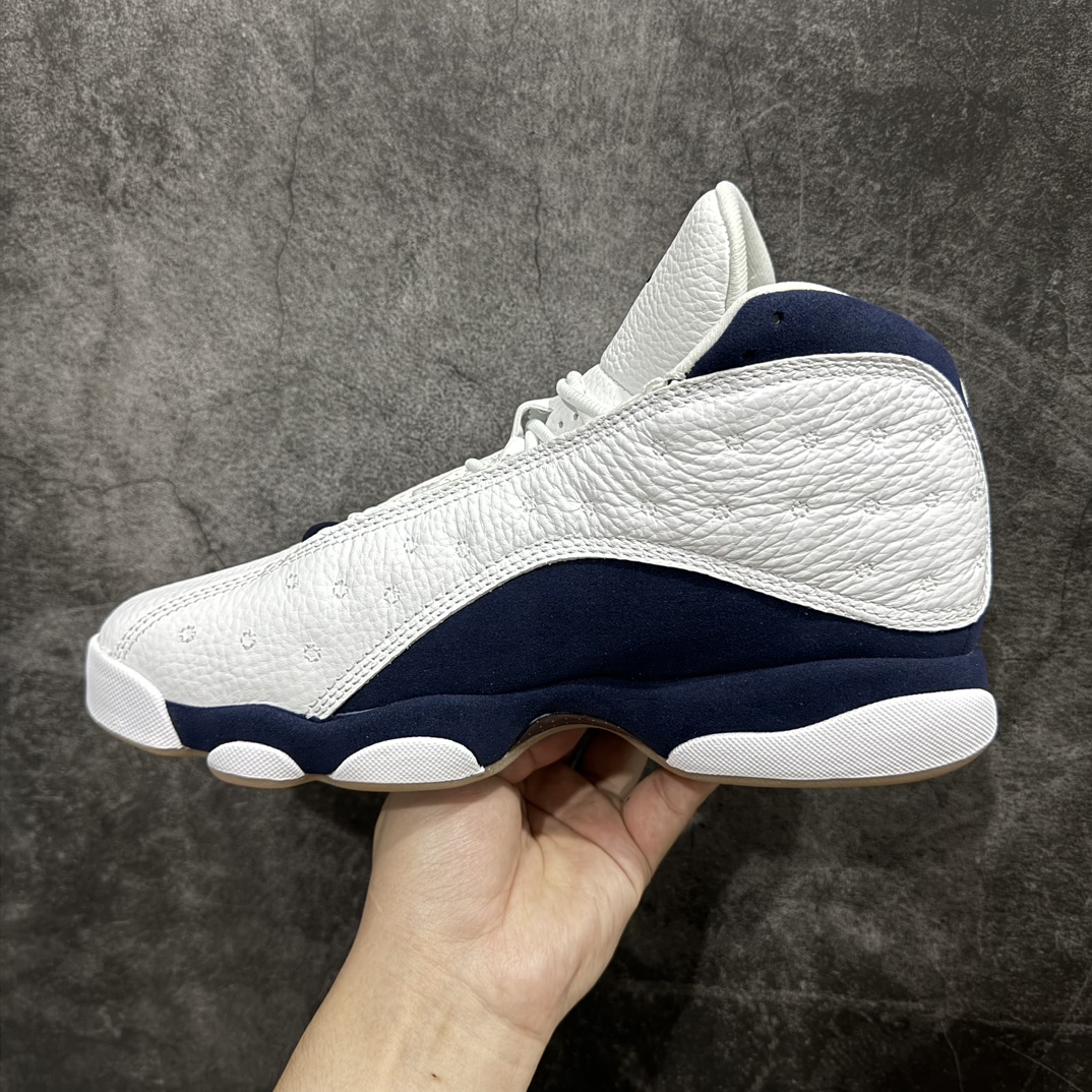 Air Jordan 13 'White and Midnight Navy' Men's Basketball Shoe 414571-140