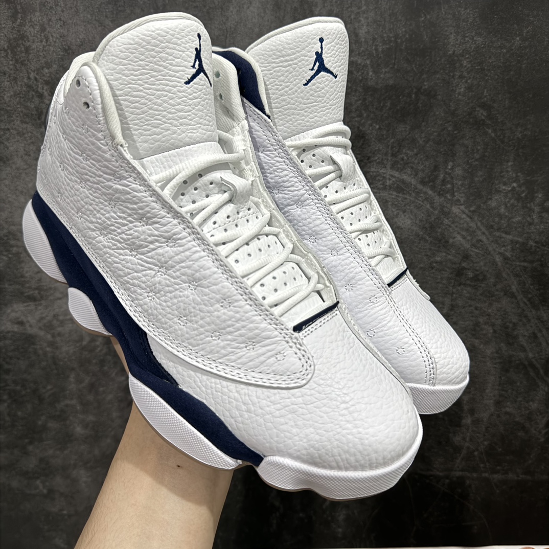 Air Jordan 13 'White and Midnight Navy' Men's Basketball Shoe 414571-140