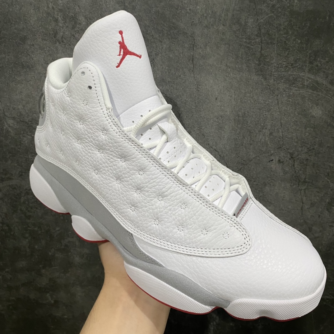 Air Jordan 13 Retro 'White Wolf Grey' Men's Basketball Shoes 414571 160