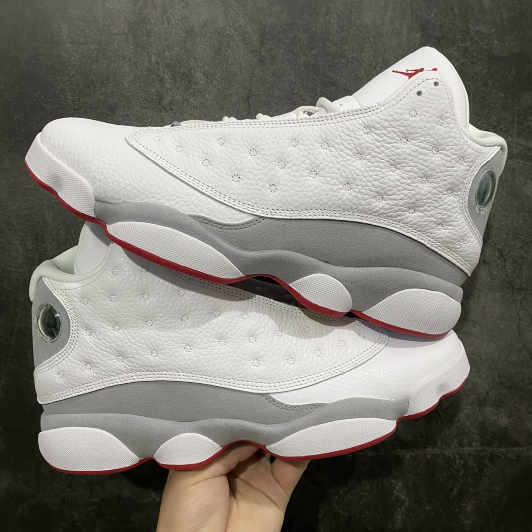 Air Jordan 13 Retro 'White Wolf Grey' Men's Basketball Shoes 414571 160