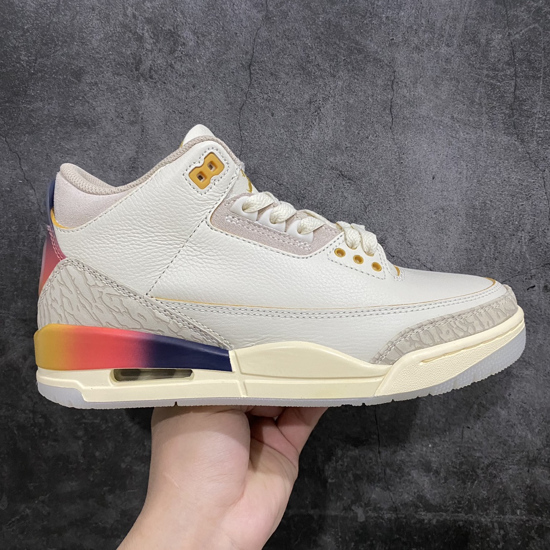 J Balvin × Nike Air Jordan 3 Retro SP Sunset Men's & Women's Basketball Shoes FN0344-901