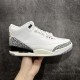 Air Jordan 3 AJ3 Retro distressed white cement men's basketball shoes DN3707-100