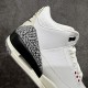 Air Jordan 3 AJ3 Retro distressed white cement men's basketball shoes DN3707-100