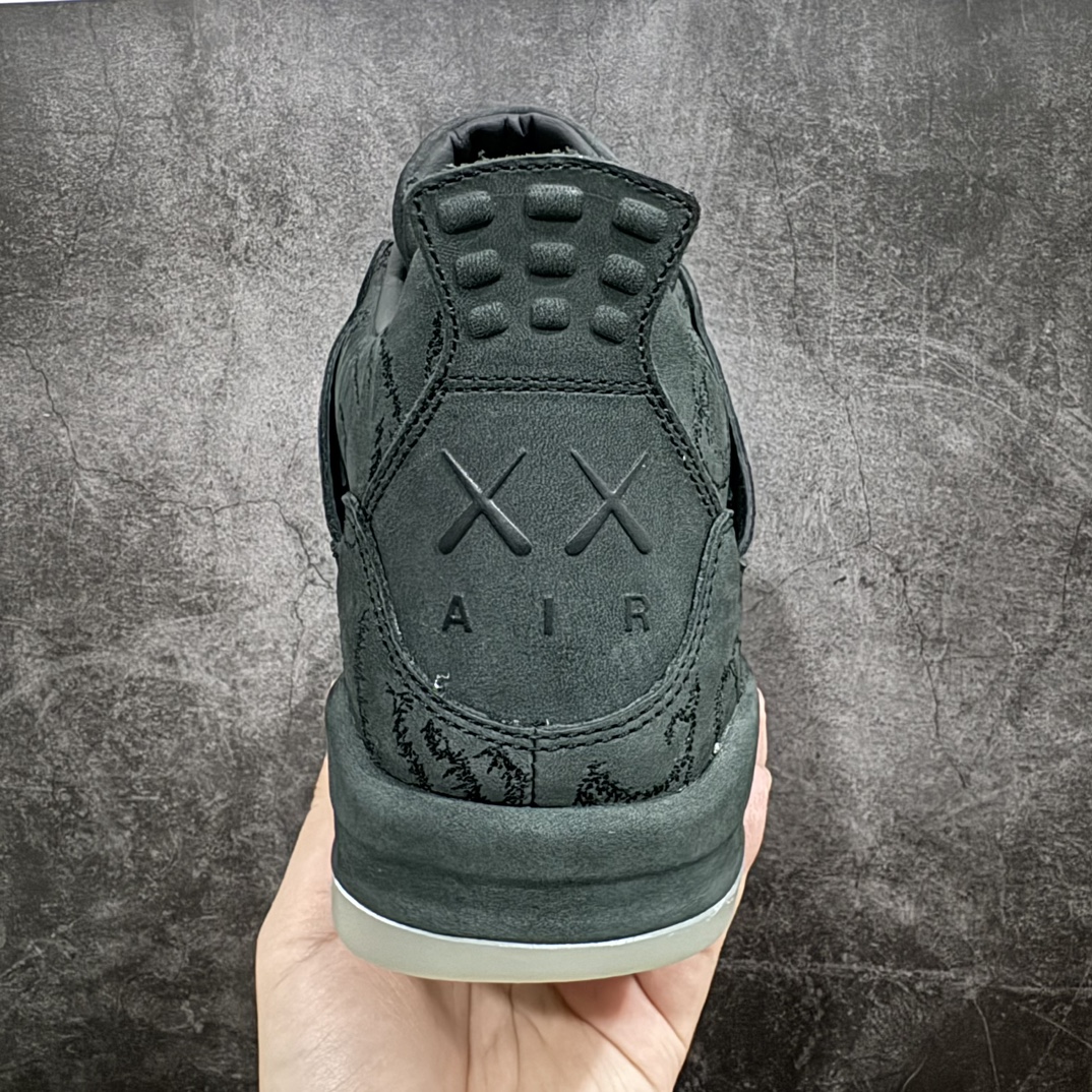 KAWS x Air Jordan 4 Retro 'Black' Men's Basketball Shoe 930155 001