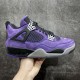 Travis Scott x Air Jordan 4 Retro 'Purple Suede Men's Basketball Shoe AJ4-766296