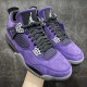 Travis Scott x Air Jordan 4 Retro 'Purple Suede Men's Basketball Shoe AJ4-766296