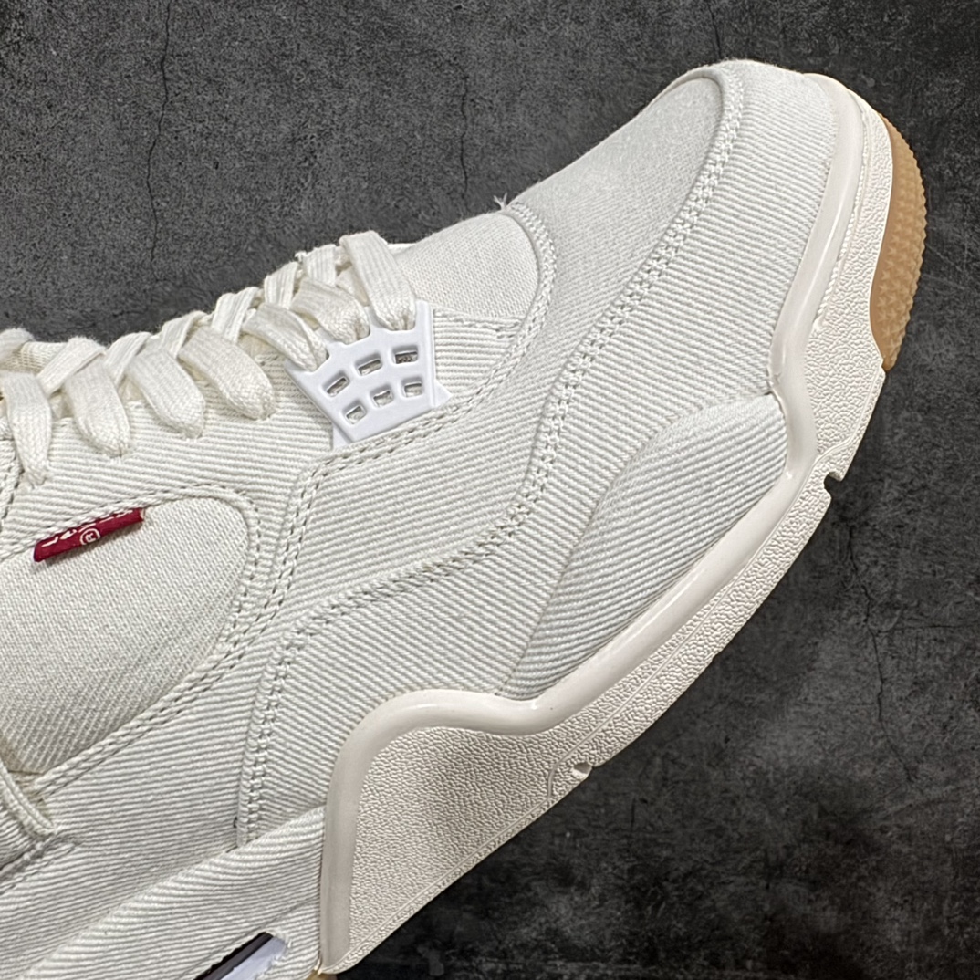 Levi's x Air Jordan 4 Retro 'White Denim' Men's Basketball Shoe AO2571 100