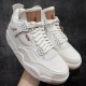 Levi's x Air Jordan 4 Retro 'White Denim' Men's Basketball Shoe AO2571 100