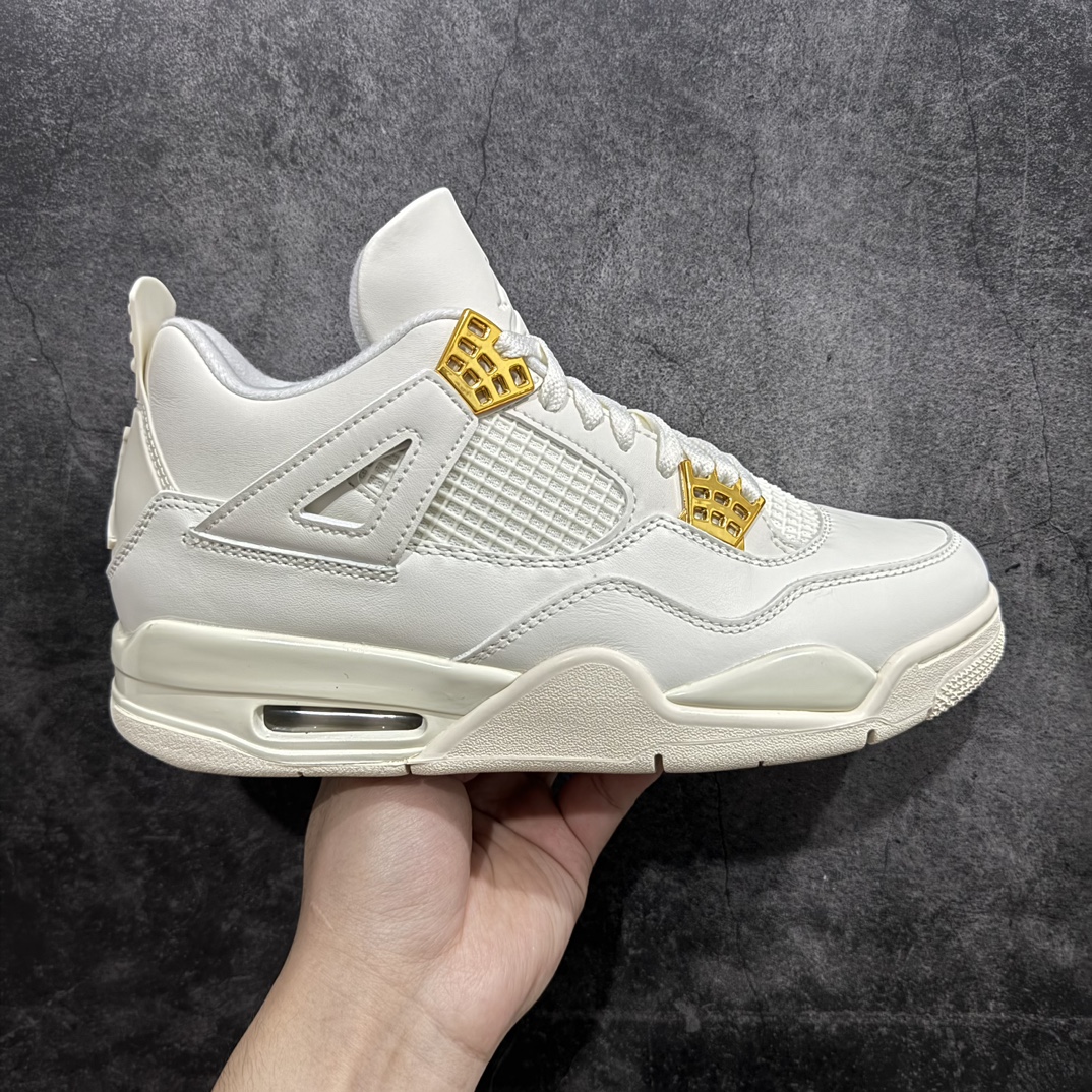 Air Jordan 4 Retro Metallic Gold Men's & Women's Basketball Shoes AQ9129-170