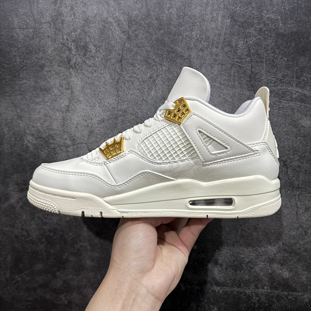 Air Jordan 4 Retro Metallic Gold Men's & Women's Basketball Shoes AQ9129-170