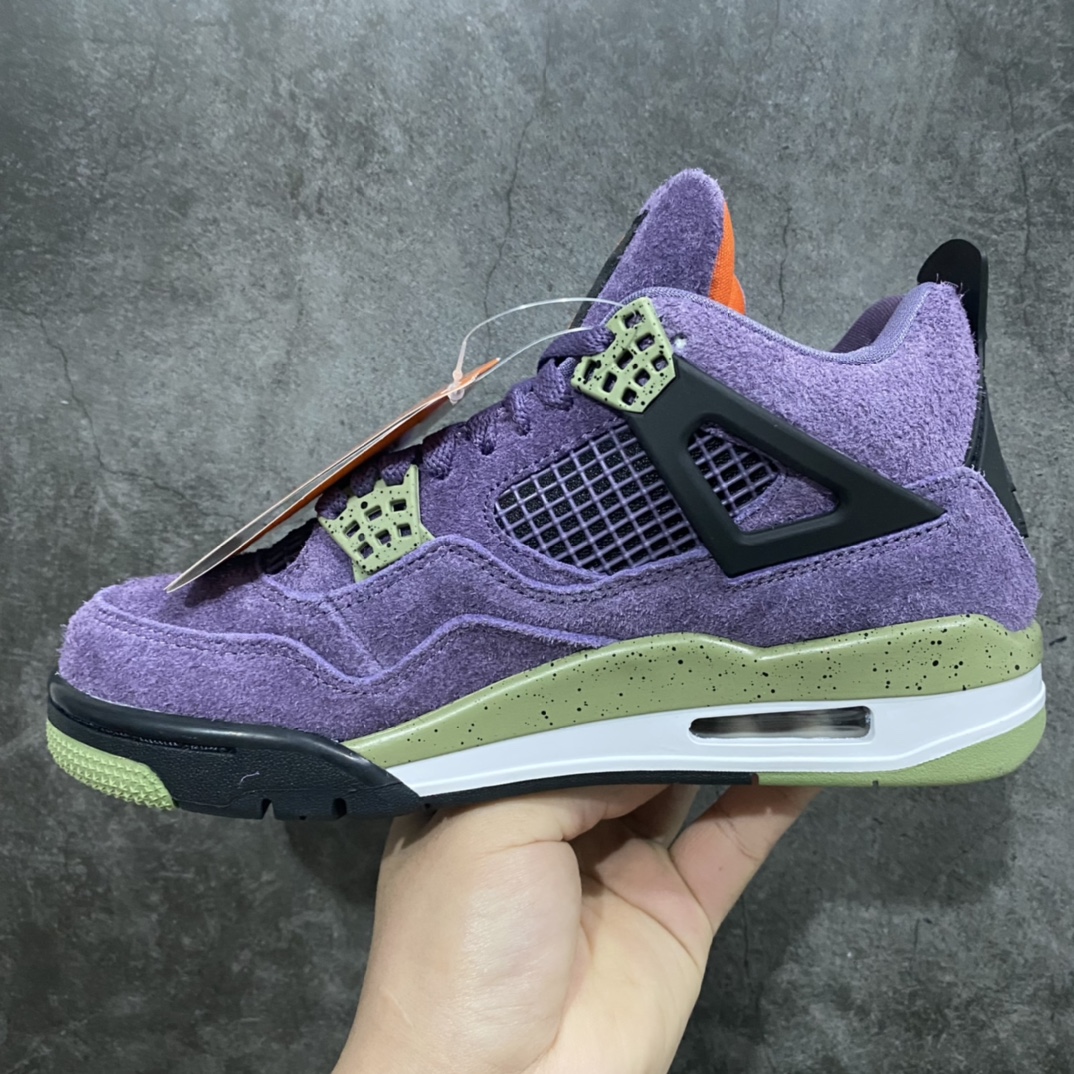 Air Jordan 4 Retro Canyon Purple Men's & Women's Basketball Shoes AQ9129-500