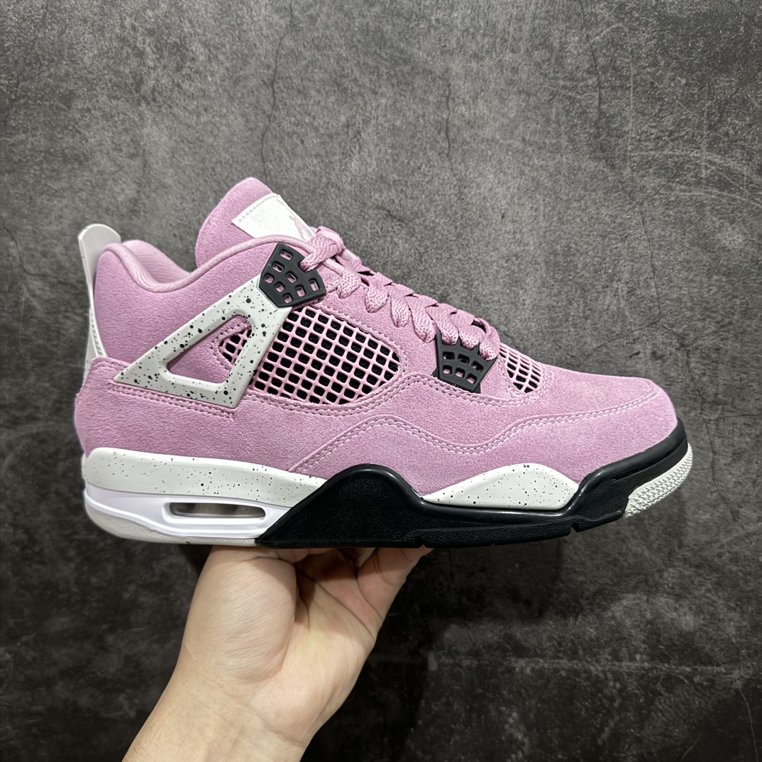 Air Jordan 4 Retro "Orchid" Pink Black Suede AJ4 Jordan 4 Macho Pink AQ9129-501