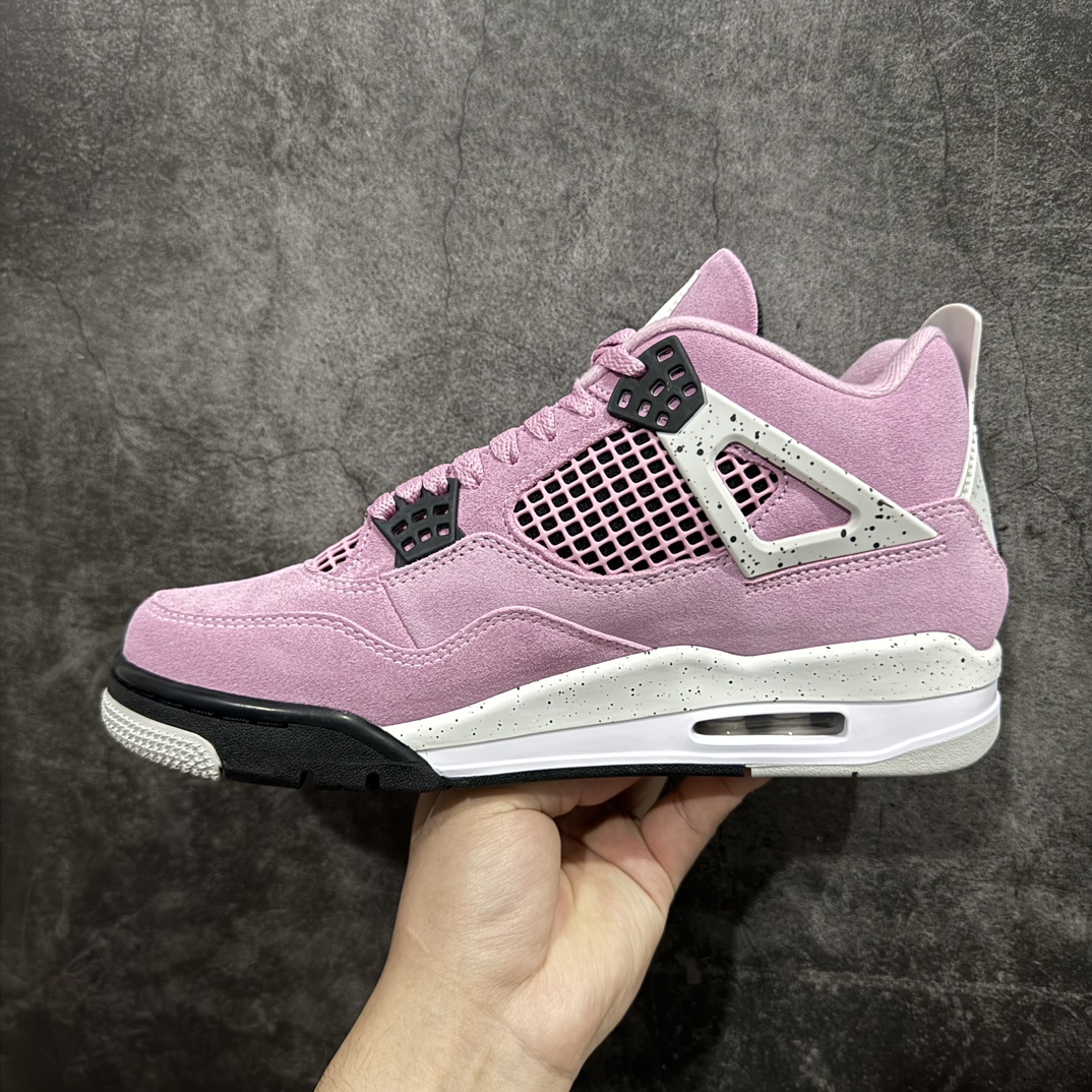 Air Jordan 4 Retro "Orchid" Pink Black Suede AJ4 Jordan 4 Macho Pink AQ9129-501